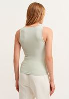 Bayan Yeşil/Gri V Yaka Atlet