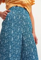 Bayan Çok Renkli Desenli Wide-Leg Pantolon