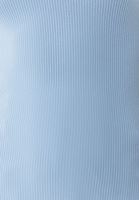 Bayan Mavi Cut-Out Detaylı Roll-Neck Tişört