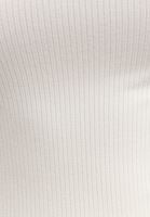 Bayan Krem Cut-Out Detaylı Roll-Neck Tişört