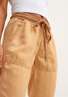 Bayan Kahverengi Yumuşak Dokulu Jogger Pantolon ( TENCEL™ )