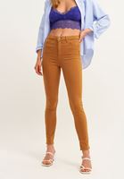 Bayan Kahverengi Push Up Etkili Skinny Pantolon ( TENCEL™ )