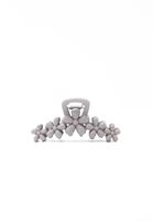 Bayan Gri Çiçekli Toka