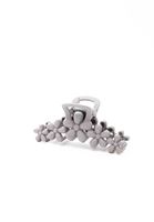 Bayan Gri Çiçekli Toka