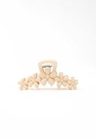 Bayan Bej Çiçekli Toka