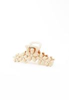 Bayan Bej Çiçekli Toka