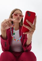 Bayan Çok Renkli Boncuklu İp Telefon Askısı