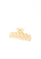 Bayan Sarı Mandal Saç Tokası