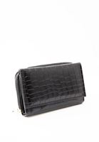 Bayan Siyah Çok Gözlü Cüzdan