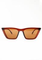 Bayan Kahverengi Kalın Çerçeveli Güneş Gözlüğü