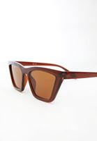 Bayan Kahverengi Kalın Çerçeveli Güneş Gözlüğü