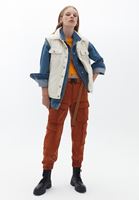 Bayan Kiremit Kemer Detaylı Kargo Pantolon ( TENCEL™ )