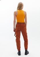 Bayan Kiremit Kemer Detaylı Kargo Pantolon ( TENCEL™ )