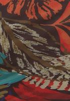 Bayan Çok Renkli Dik Yaka Tül Bluz