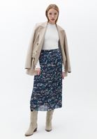 Bayan Çok Renkli Pileli Midi Etek