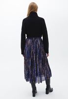 Bayan Çok Renkli Pileli Midi Etek