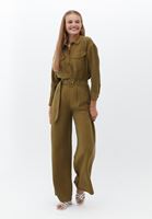 Bayan Yeşil Boyfriend Cepli Gömlek ( TENCEL™ )