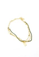 Bayan Altın Zincir Detaylı Bileklik