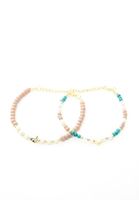 Bayan Çok Renkli Boncuklu Bileklik Seti