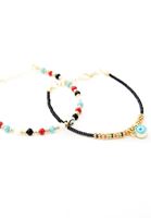 Bayan Çok Renkli Boncuklu Bileklik Seti