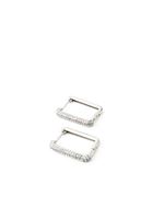 Bayan Gümüş Taş Detaylı Küpe