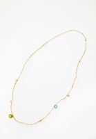 Bayan Çok Renkli Çiçek Uçlu Vücut Zinciri