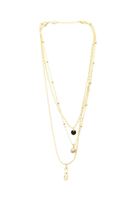 Bayan Altın Çok Uçlu Zincir Kolye