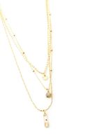 Bayan Altın Çok Uçlu Zincir Kolye