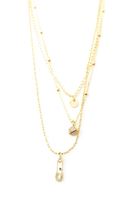 Bayan Altın Çok Uçlu Zincir Kolye