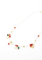 Bayan Beyaz Yıldız Uçlu Boncuk Kolye