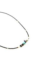 Bayan Çok Renkli Boncuk Detaylı Kolye