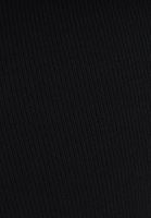 Bayan Siyah Orta Bel Triko Pantolon