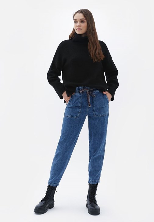 Slouchy-Fit Pantolon ve Atlet Kombini
