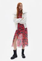 Bayan Krem Kürk Detaylı Hırka