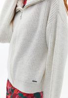 Bayan Krem Kürk Detaylı Hırka