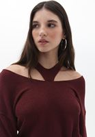 Cut-Out Triko ve Flare Pantolon Kombini