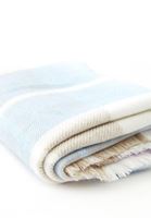 Bayan Lila Desenli Kalın Şal