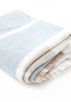 Bayan Lila Desenli Kalın Şal