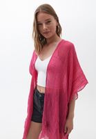 Kimono ve Denim Şort Kombini