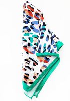 Bayan Yeşil Desenli Fular