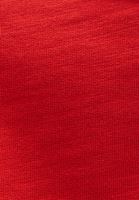 Bayan Kırmızı Polo Yaka Uzun Kollu Sweatshirt