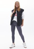 Bayan Krem Oversize Baskılı Sweatshirt