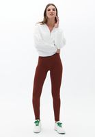 Bayan Krem Fermuarlı Sweatshirt