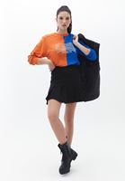 Bayan Çok Renkli Baskılı Uzun Kollu Sweatshirt