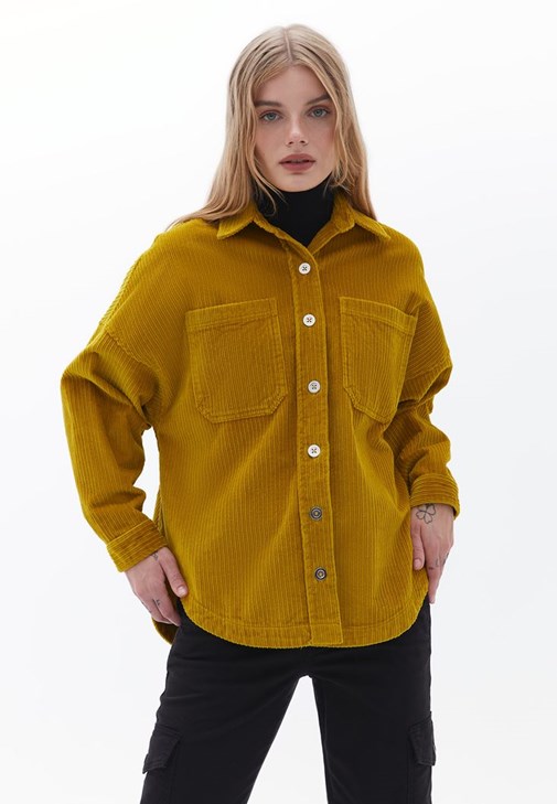 Kadife Gömlek ve Pantolon Kombini