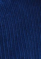 Bayan Lacivert Oversize Kadife Gömlek