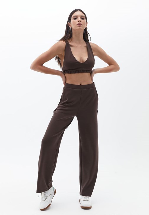 Crop Atlet ve Soft Touch Pantolon Kombini