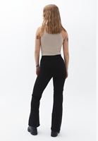 Bayan Siyah Yüksek Bel Bootcut Pantolon ( TENCEL™ )