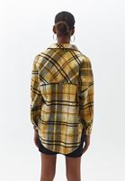 Bayan Çok Renkli Oversize Ekoseli Gömlek