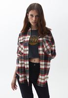 Bayan Çok Renkli Pamuklu Ekoseli Gömlek